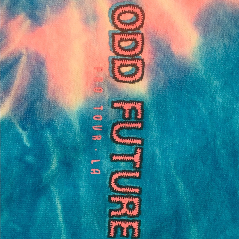 "ODD FUTURE Pro Tour LA" Tie-Dye T-shirt - Picture 3 of 8